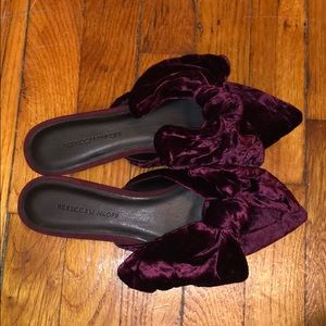 Rebecca Minkoff Velvet Alexis Bow Mule